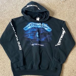 Metallica black hoodie sz medium